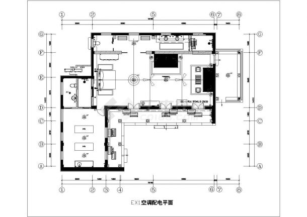 【杭州】某多层酒店客房电气设计施工图纸-图一