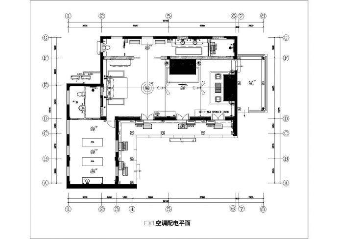 【杭州】某多层酒店客房电气设计施工图纸_图1