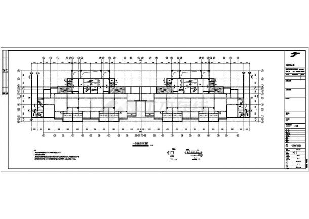 6度区三十层剪力墙高层住宅楼结构施工图（筏板基础CFG桩）-图二