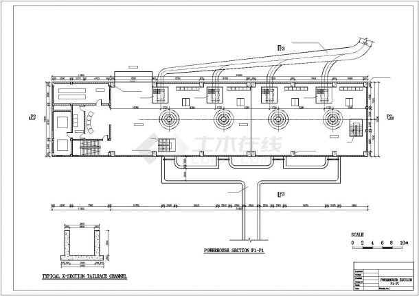 中型水电站枢纽工程施工图(装机容量48MW)-图二