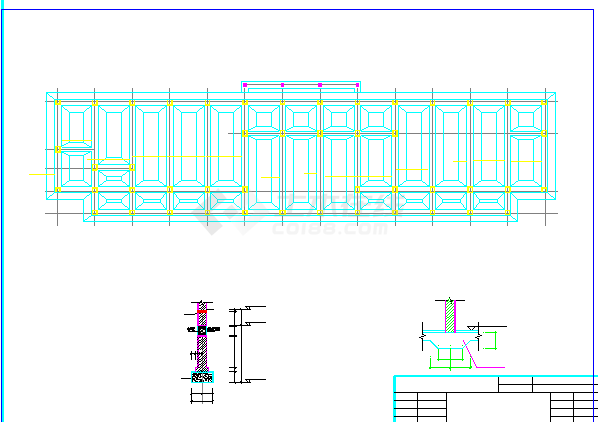 地上五层框架门诊楼结构施工图（条形基础，共20张）-图一