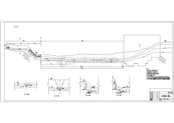 [四川]低水头河床式小型电站工程施工图(闸坝观测设施)-图一