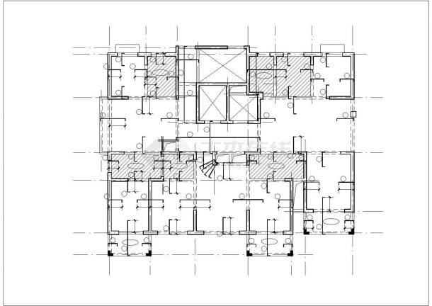 某十六层框剪商住楼结构施工图(筏基，独基)-图一