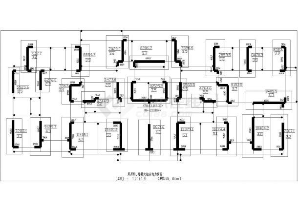 三十四层剪力墙结构高层住宅结构施工图-图一