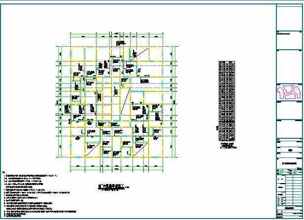 [四川]地上二十八层剪力墙结构商住楼结构施工图（地下三层）_图1