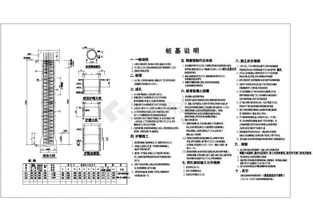 【六安市】某地下车库结构设计图，共4张图-图一