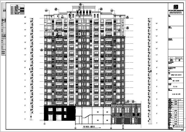 【湖北】现代风格住宅区规划设计施工图-图一