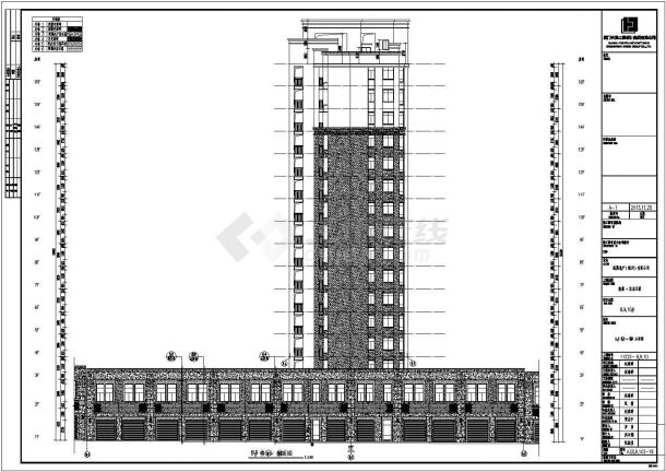 【湖北】现代风格住宅区规划设计施工图-图二