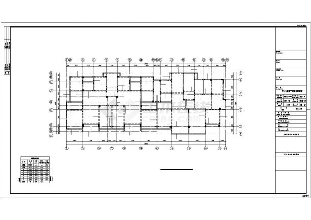 [安徽]六层框架结构商住楼结构施工图（含详细建筑图）-图二