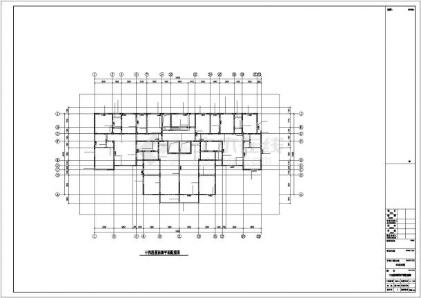 [江苏]十四层剪力墙结构商住楼结构施工图-图一
