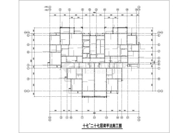 [四川]三十二层部分框支剪力墙结构商住楼结构施工图（仅地上部分）-图一