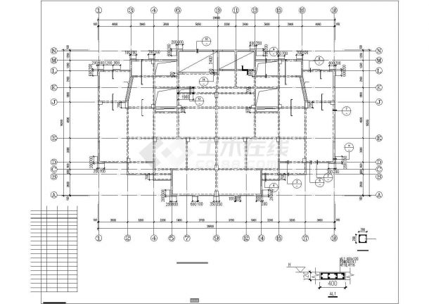 某十七层框架剪力墙结构商住楼结构施工图（含裙房）-图二