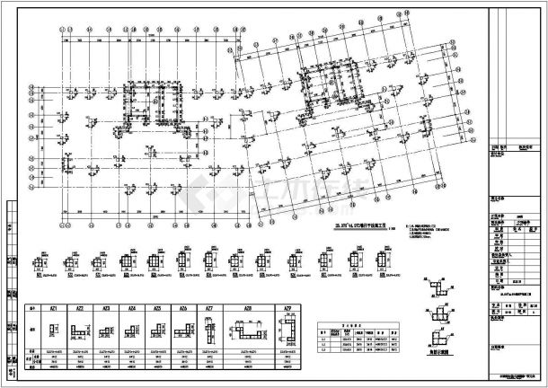 [湖南]地上十八层框剪结构商住楼结构施工图（仅地上部分）-图一