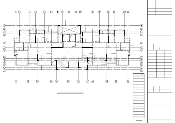 [湖南]二十四层框架剪力墙结构商住楼结构施工图-图一