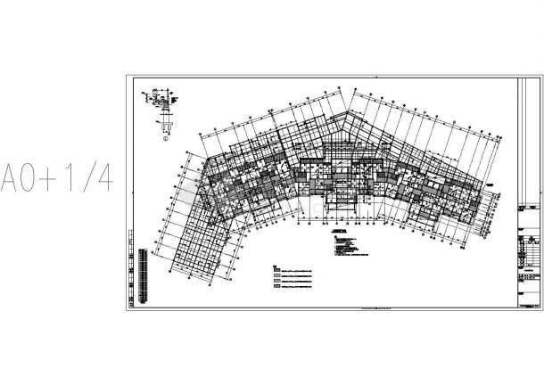 [湖南]三十二层框架剪力墙结构商住楼结构施工图-图一
