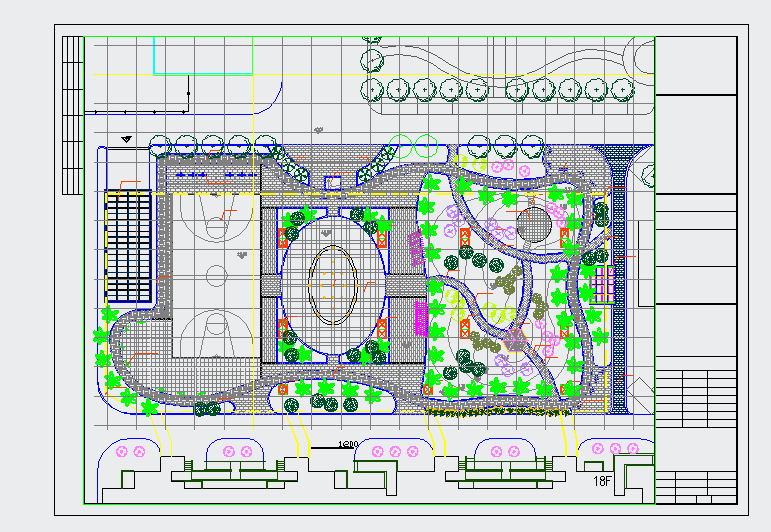 某城市新型生态广场景观设计施工图