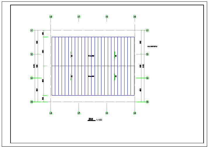 正放四角锥焊接球节点网架施工图