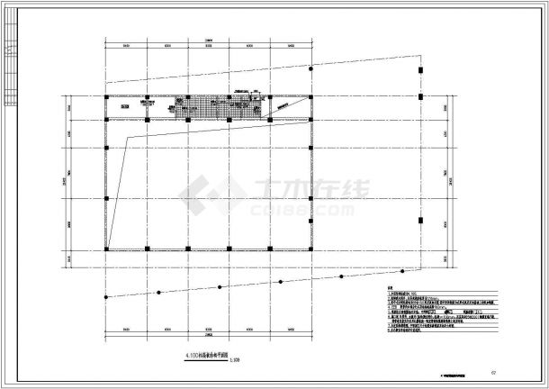 【山东】单层框架结构体育馆结构设计施工图-图二