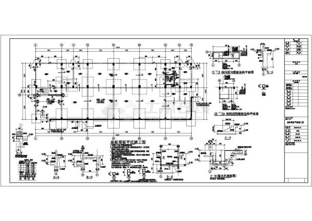 【湖南】六层框架结构宿舍楼结构施工图（含底部与顶部架空层）-图二