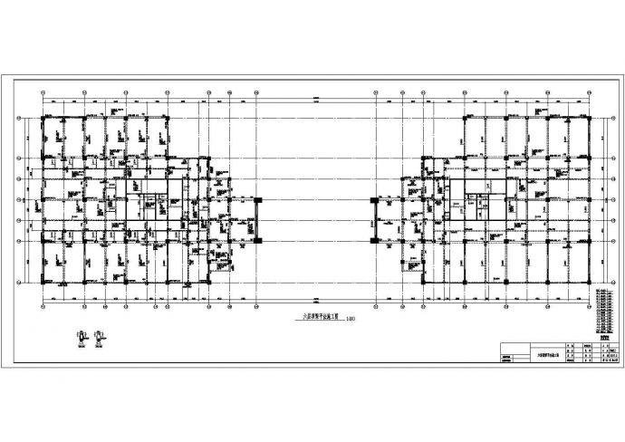[山东]十三层复杂双塔连体高层结构施工图_图1