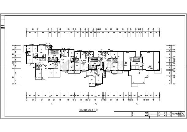 某地上二十八层住宅给排水平面及系统图-图二