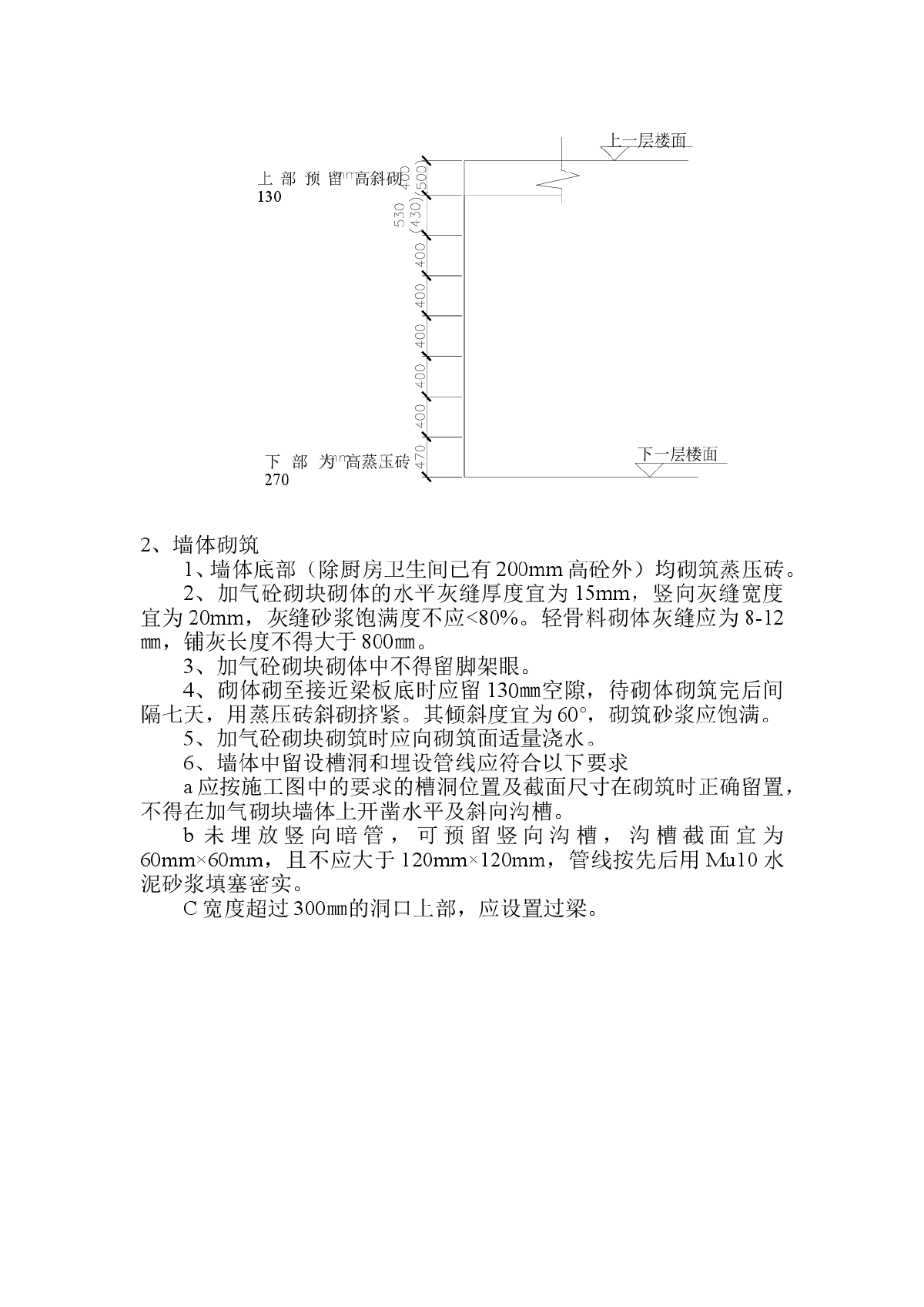 某住宅小区工程填充墙施工方案（蒸压加气混凝土砌块）-图二