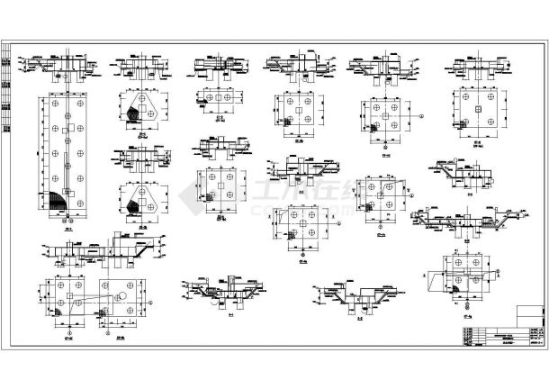 二十四层框架核心筒结构酒店结构施工图（含四层裙房、车库）-图二