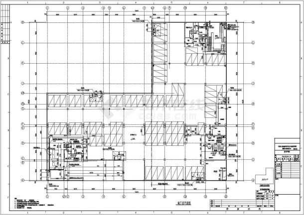 【上海】九层框剪结构石油化工生产基地结构施工图（含建筑图）-图一