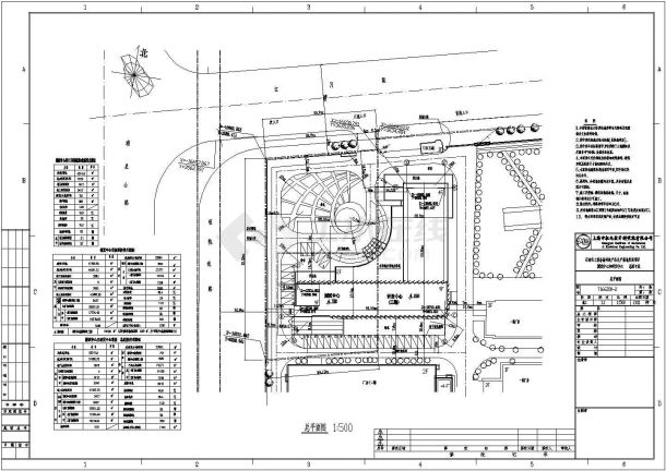【上海】九层框剪结构石油化工生产基地结构施工图（含建筑图）-图二