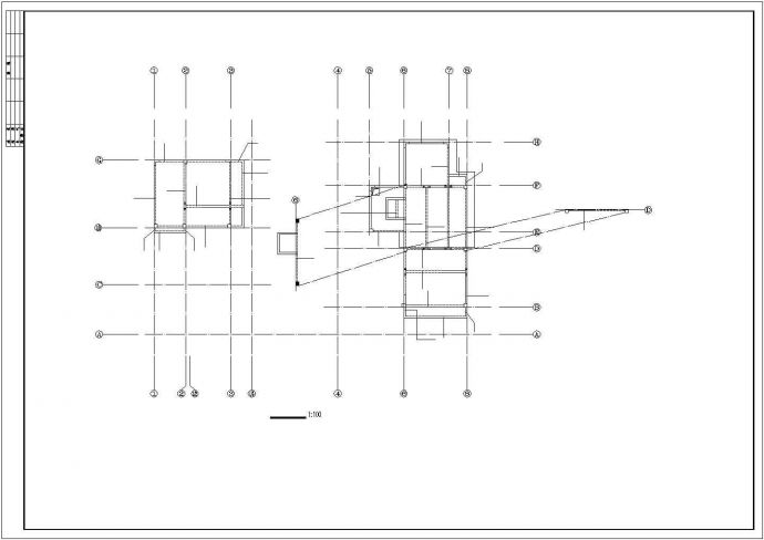 [广东]三层框架结构会所结构施工图（带泳池）_图1