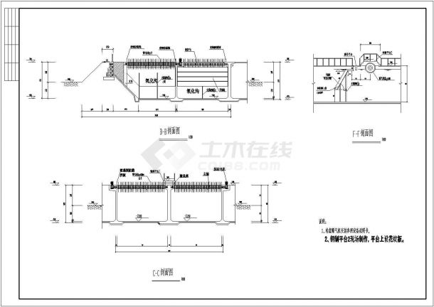 生物选择池及氧化沟工艺详图-图二