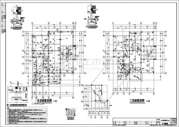 [广东]两层框架结构别墅结构施工图-图二