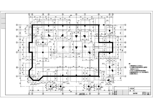某C25两层别墅结构设计图-图一