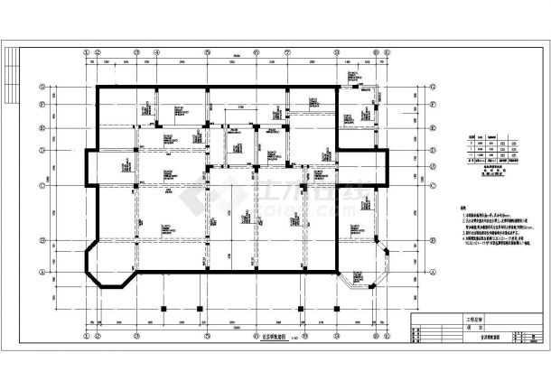 某C25两层别墅结构设计图-图二