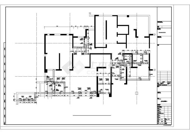 [天津]地下单层混凝土框架结构地下车库结构施工图-图一