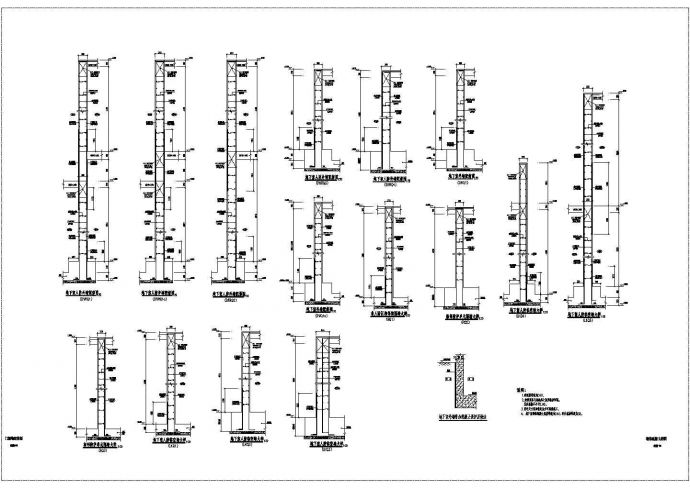 [海南]地下一层框架结构车库结构施工图_图1
