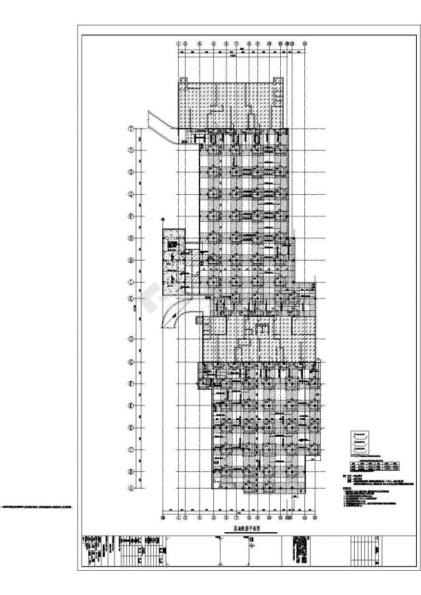 [北京]地下一层框架剪力墙结构地下车库结构施工图-图二
