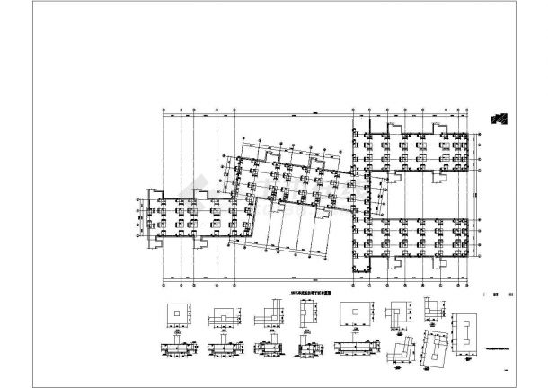 苏州某非人防车库地下室结构图（含设计说明）-图二