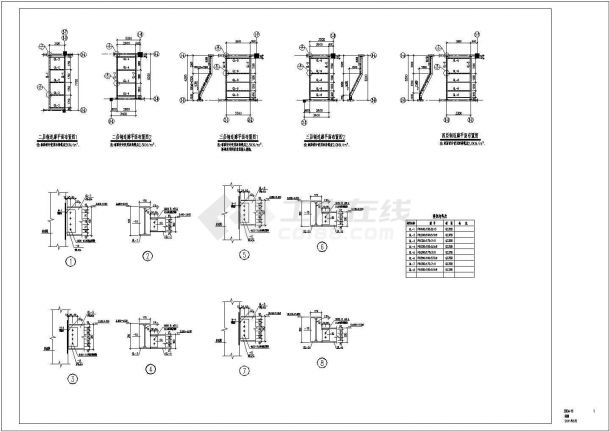 某医院各单体间钢结构连廊结构设计图，含设计说明-图二