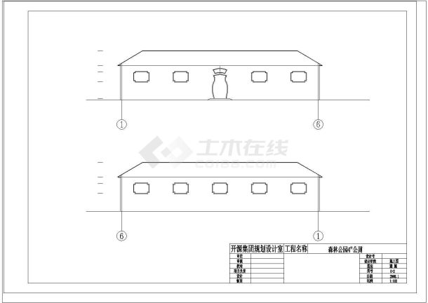 [开源]某公园厕所建筑施工图-图二