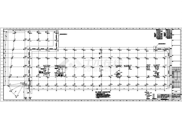 [浙江]两栋地上八层框架剪力墙结构办公大厦结构施工图（2015年06月出图）-图一