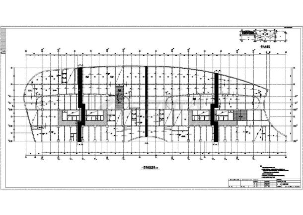 【黑龙江】双栋地上二十七层剪力墙结构公寓楼结构施工图-图一