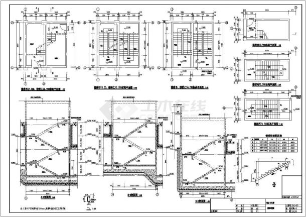 【山东】地下单层框架结构车库结构设计施工图-图二