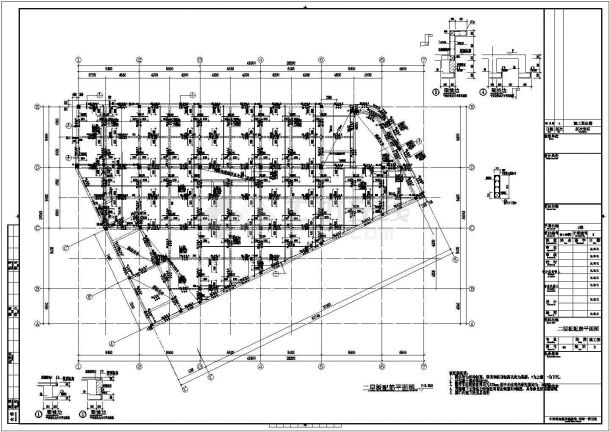 【江西】四层框架结构商业楼结构设计施工图-图二