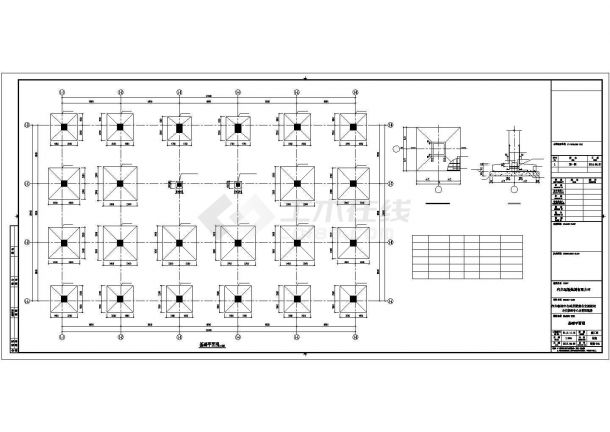某4043平方米四层框架结构公交枢纽中心及管理用房结构施工图-图一