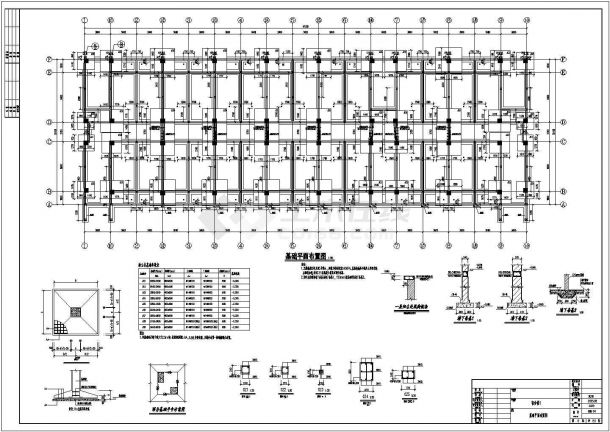 [北京]地上五层框架结构宿舍楼结构施工图-图二
