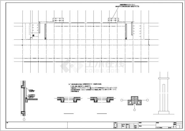 某5853㎡六层框架结构女生宿舍楼结构施工图（含建筑图）-图二