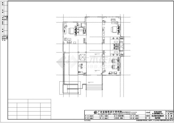 [广东]三层框架结构北美风情星际酒店结构施工图（含建施）-图二