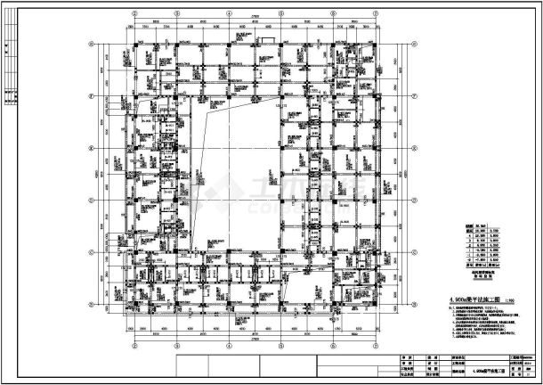 [浙江]地上四层框架结构酒店结构施工图-图二