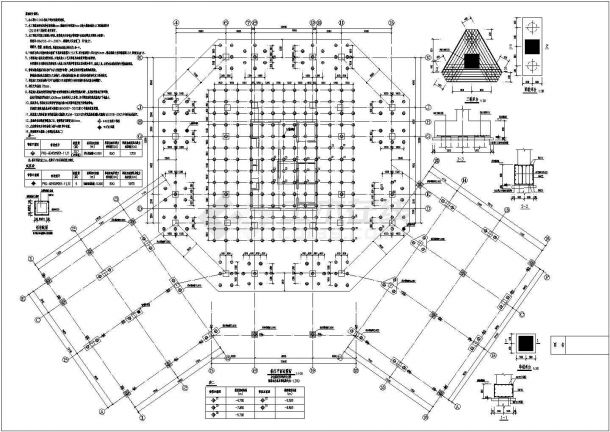 【云南】十五层框架核心筒结构业务综合楼结构施工图-图一
